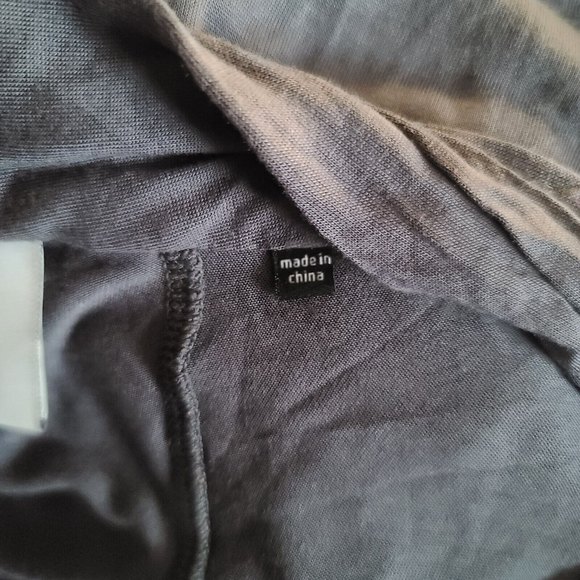 CABI Faux Wrap Fickle Tee Gray Sz XS Cap Slv Jersey Knit Style 3058 EUC - Picture 8 of 10